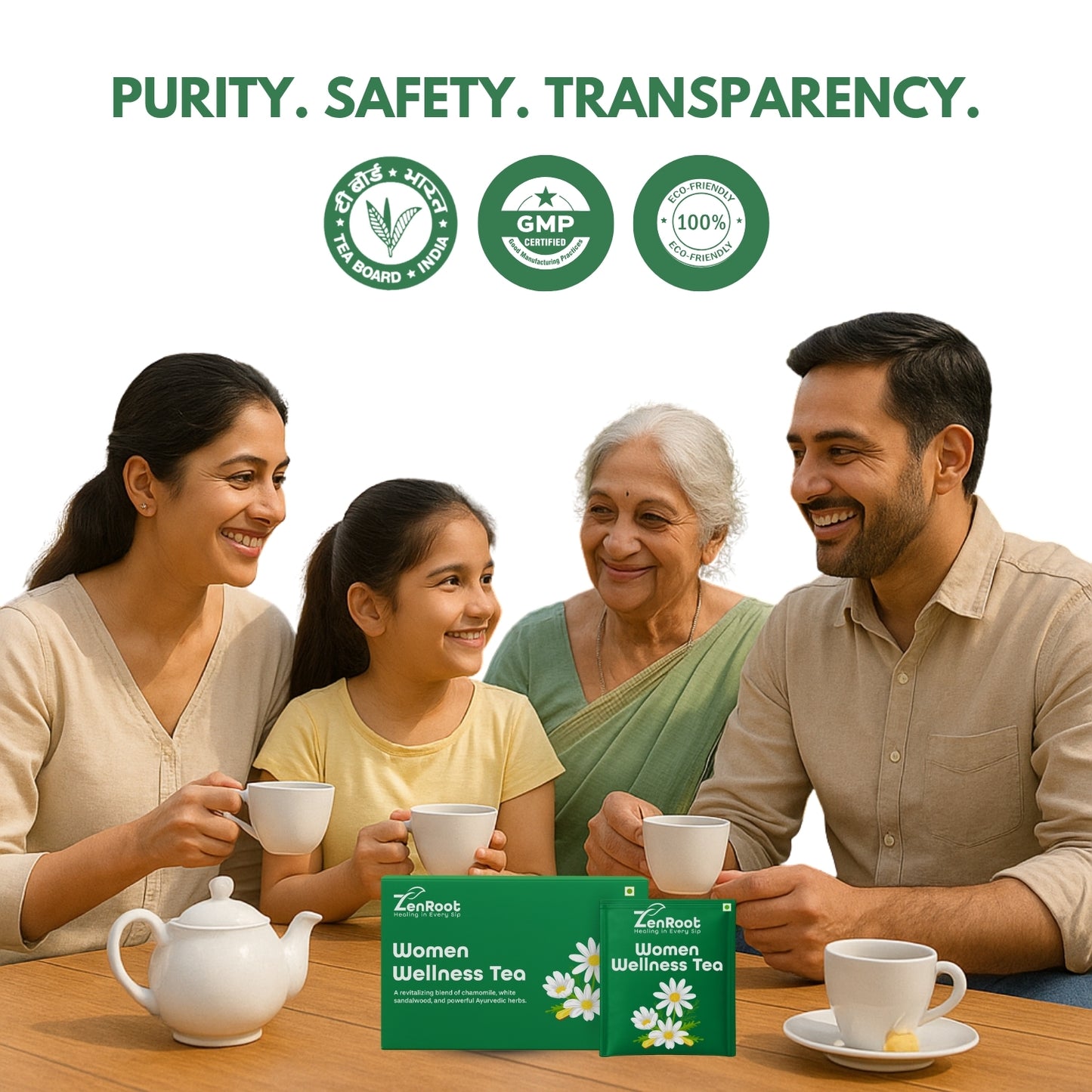 Women Wellness Tea | Women’s health balance tea | Mild sweet taste | Blended with Shatavari, Ashoka & Chamomile and other women’s health herbs | Supports hormones & women’s vitality