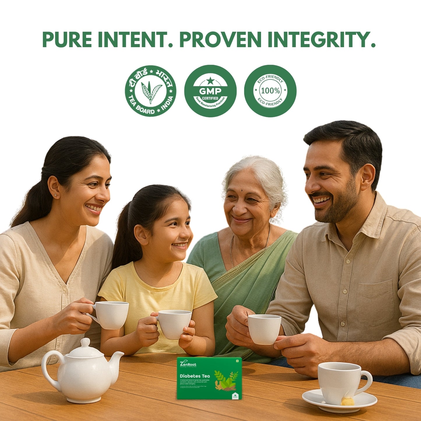 Diabetes Tea | Tea for sugar control | Warm spiced aroma | Blended with Gymnema, Jamun Seed & Fenugreek and other metabolism herbs | Helps manage sugar & supports metabolism