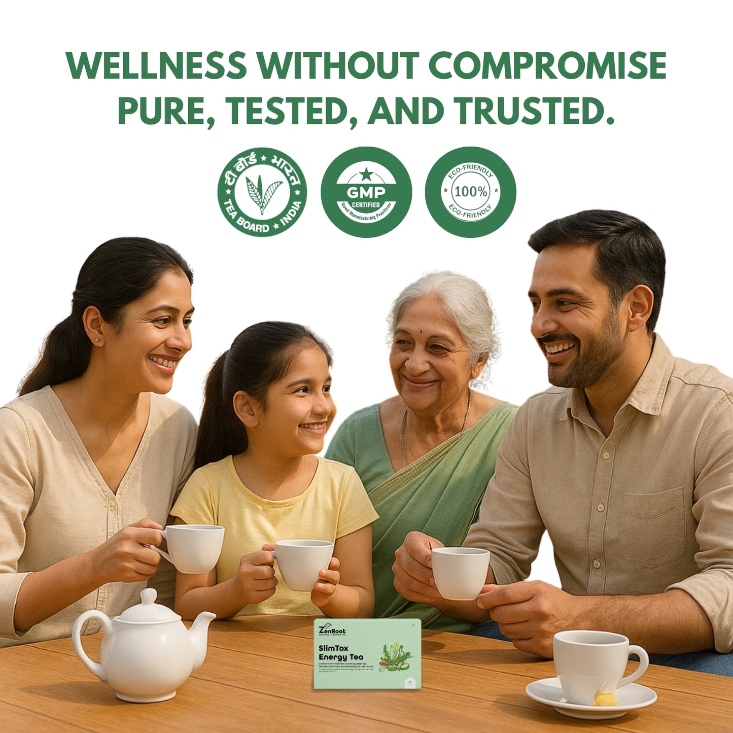 SlimTox Energy Tea | Weight loss energy tea | Spiced herbal taste | Blended with Oolong, Green Tea & Gymnema and other metabolism herbs | Burns fat & increases metabolism