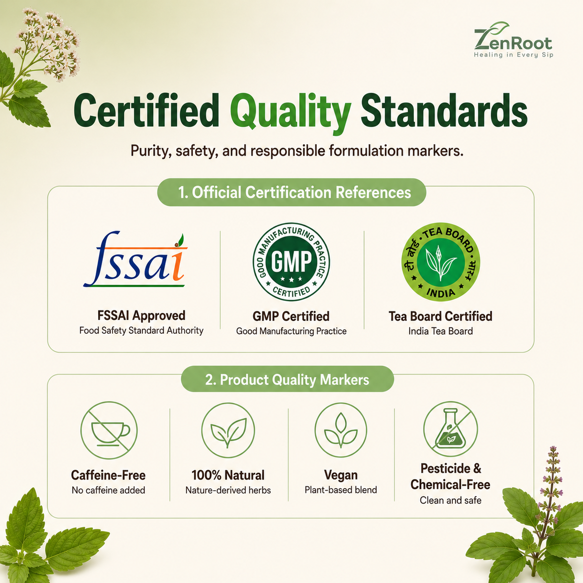 ZenRoot SlimTox Relax Tea — nettle, valerian and tulsi, 20 tea bags