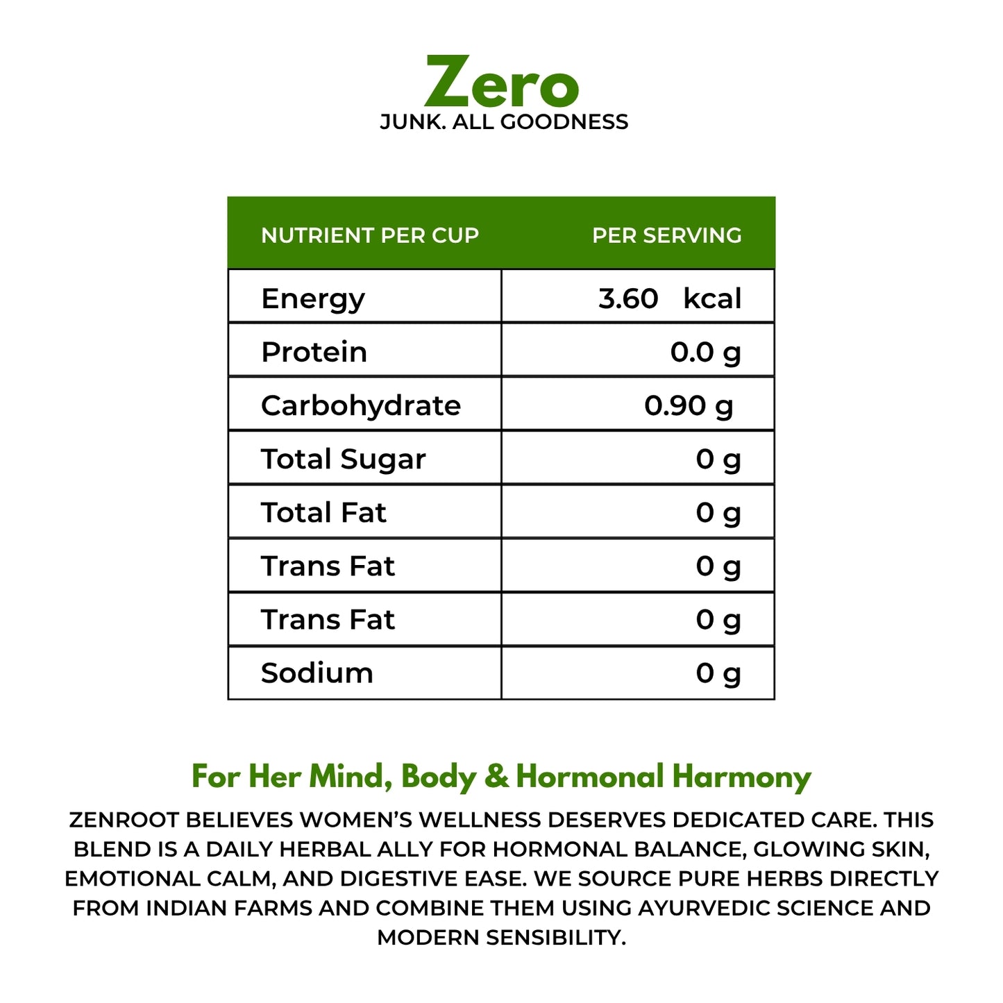 Women Wellness Tea | Women’s health balance tea | Mild sweet taste | Blended with Shatavari, Ashoka & Chamomile and other women’s health herbs | Supports hormones & women’s vitality