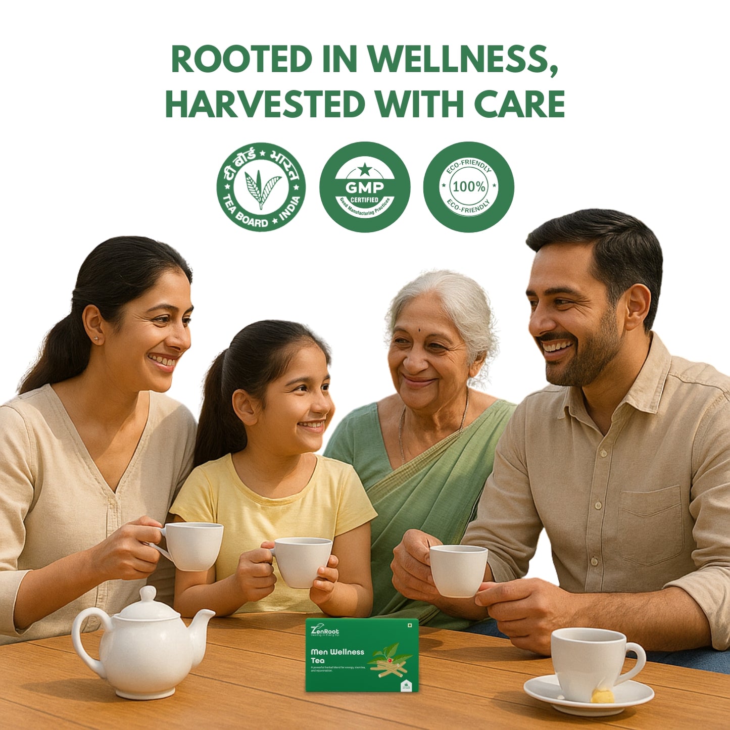 Men Wellness Tea | Energy & stamina tea for men | Strong herbal taste | Blended with Ashwagandha, Shilajeet & Gokhru and other vitality herbs | Supports strength & men’s vitality