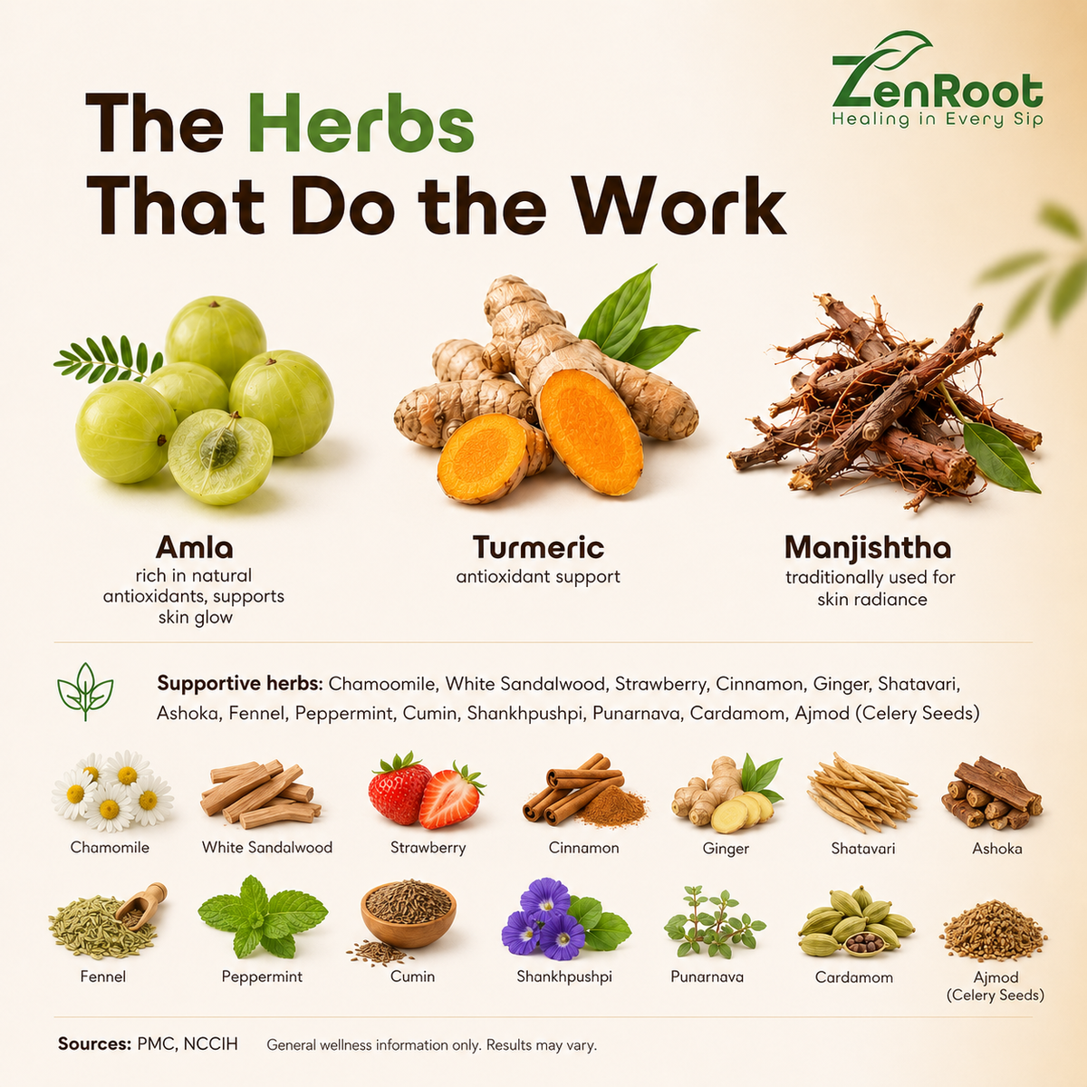 ZenRoot Women Overall Health Tea pyramid tea bag pack of 20
