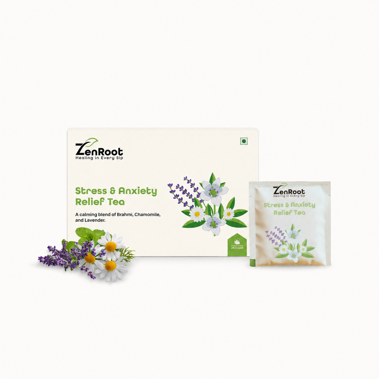 Stress & Anxiety Relief Tea — Calming Herbal Blend