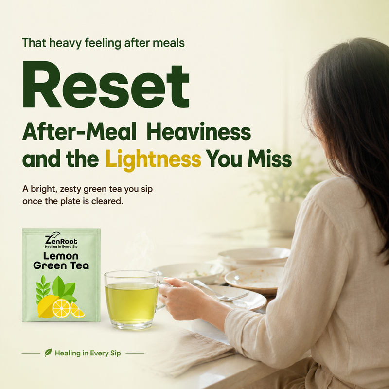 Lemon Green Tea — For Sluggish Mornings | For Coffee Overload | For Heavy Dinner Nights