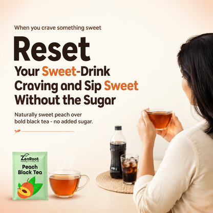 Peach Black Tea — Naturally Sweet Fruity Black Tea