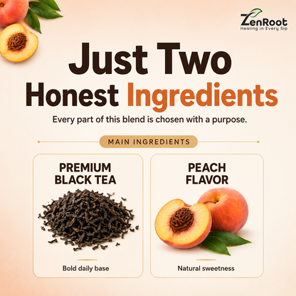 Peach Black Tea — Naturally Sweet Fruity Black Tea