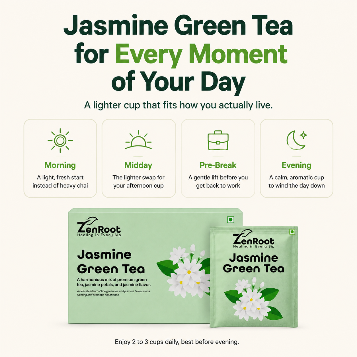 Jasmine Green Tea — Light Floral Green Tea