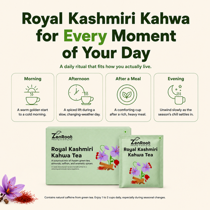 Royal Kashmiri Kahwa, Saffron-Spiced Green Tea