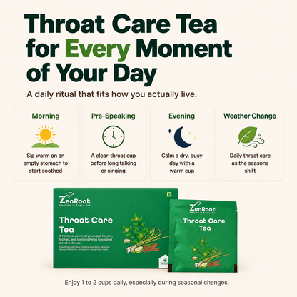 Throat Care Tea, Soothing Herbal Blend for Throat Comfort