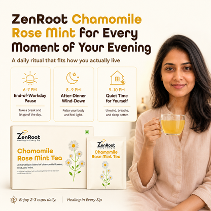 ZenRoot Chamomile Rose Mint Tea