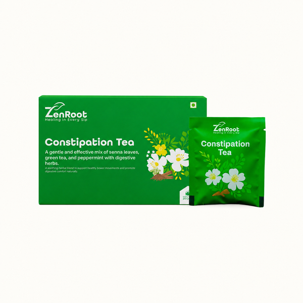 ZenRoot Constipation Tea — Herbal Blend for Bowel Movement Support