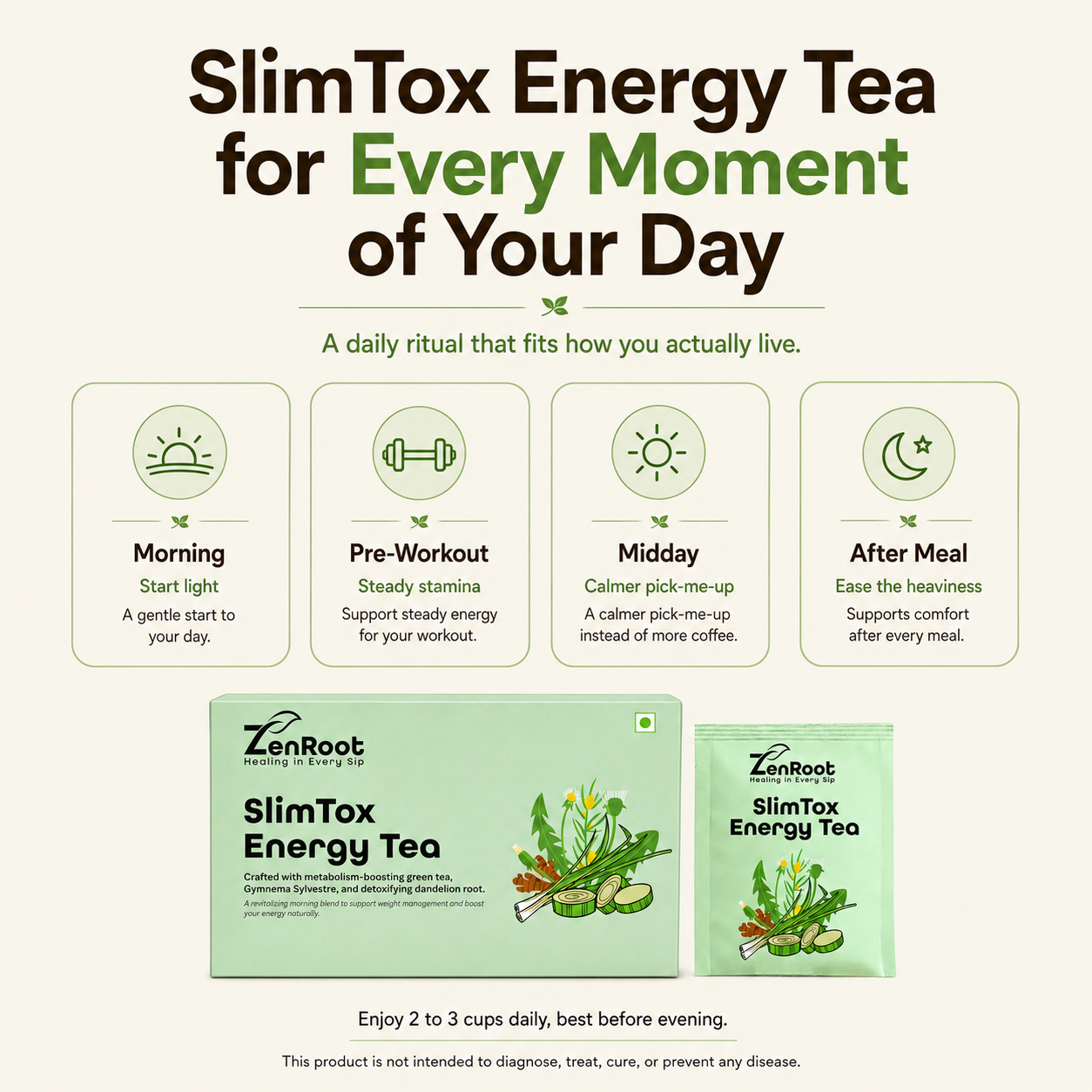SlimTox Energy Tea — Herbal Blend for a Lighter Daily Feeling